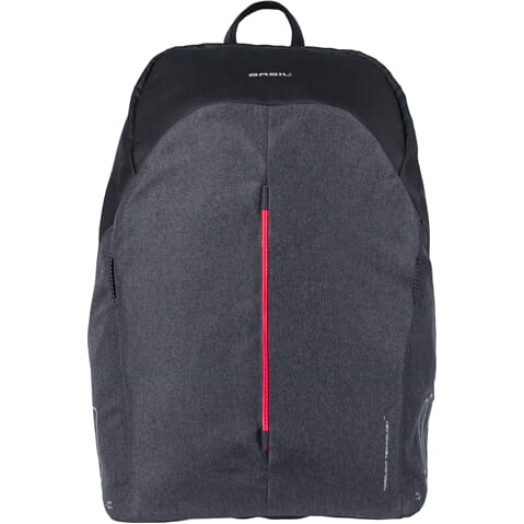 Basil backpack B-safe led graphite black 18L