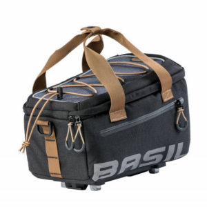 Basil bagagedragertas Miles trunkbag grijs/zwart M