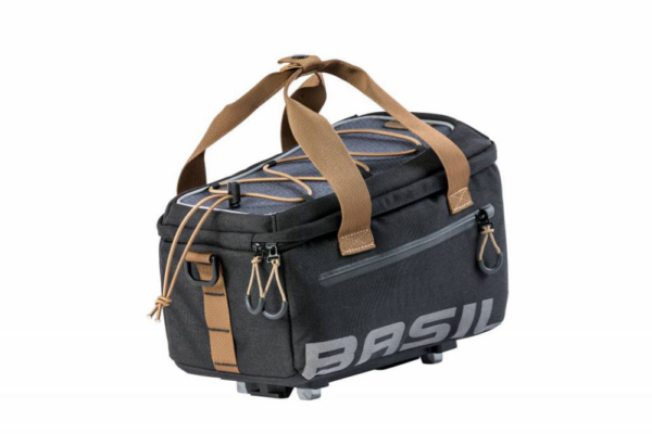 Basil bagagedragertas Miles trunkbag grijs/zwart M
