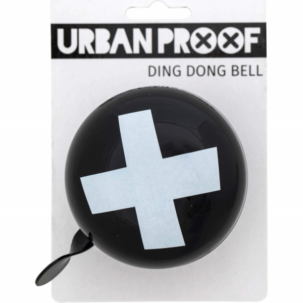 Urban Proof Dingdong bel 80mm Grote plus zwart/wit