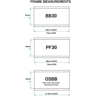 Praxis trapas adapter M24 Shimano BB30 PF30 Road 6