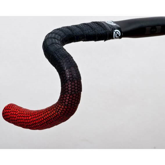 Bike Ribbon stuurlint Silicon Grade Plus Zwart/Rood
