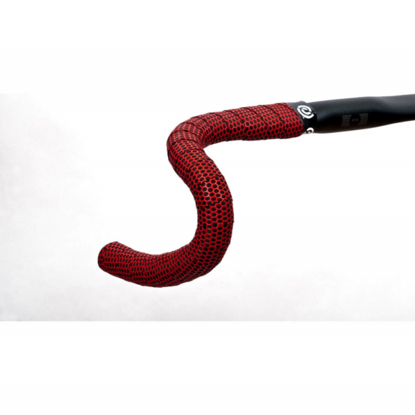 Bike Ribbon stuurlint PU Color Perf Zwart – Rood