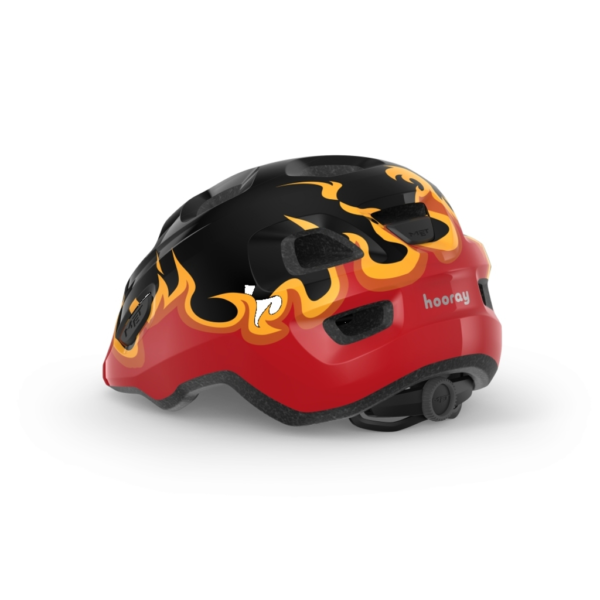 Fietshelm MET Hooray- S – Black Flames