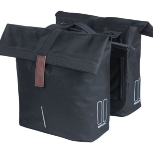 Basil fietstas dubbel City zwart MIK 28-32L
